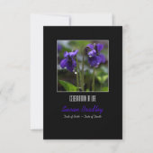 Violet met druppels Uitnodiging tot leven (Voorkant)