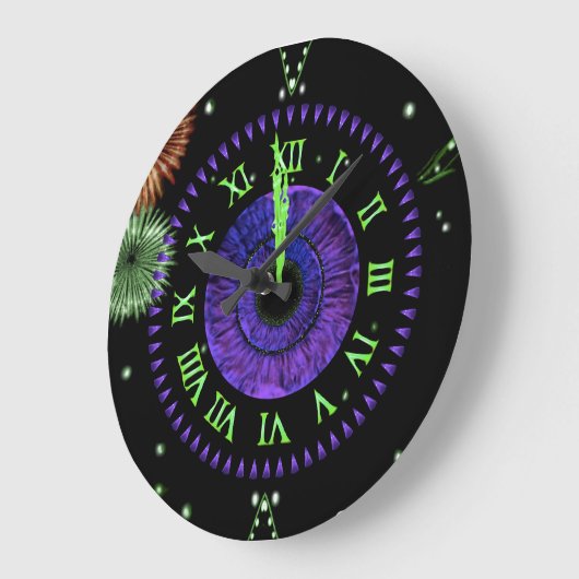 Violet Midnight Clock Grote Klok (Hoek)