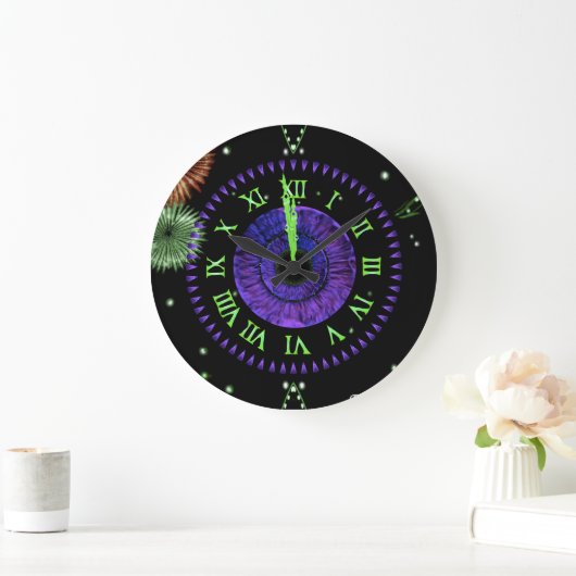Violet Midnight Clock Grote Klok (Huis)