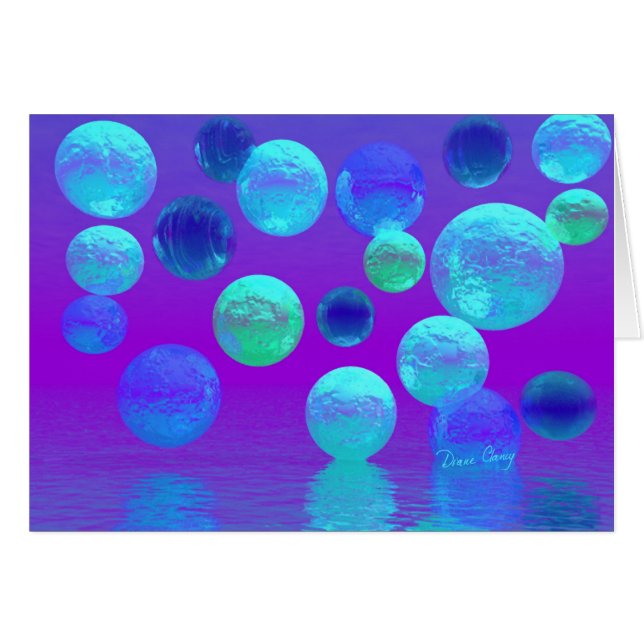 Violet Mist - Cyaan en Paars Abstract licht (Voorkant Horizontaal)