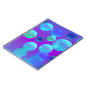 Violet Mist - Cyaan en Paars Abstract licht Notitieboek (Linkerzijde)