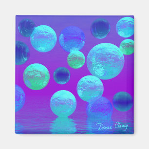 Violet Mist - Cyaan en Paars Licht Magneet