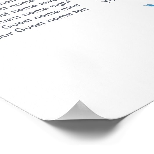 Violet Mix Waterverf Floral Wedding Seating Chart Poster (Hoek)