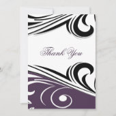violet model Hartelijk dank Bedankkaart (Voorkant)