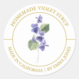 Violet Modern label