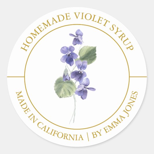 Violet Modern label (Voorkant)