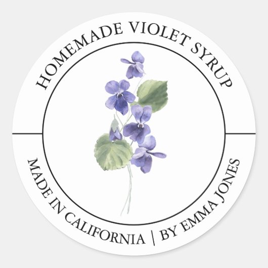 Violet Modern label (Voorkant)