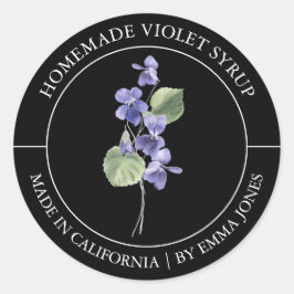 Violet Modern label