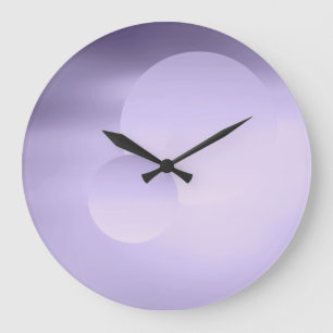 Violet Moon en Planet Wall Clock Grote Klok