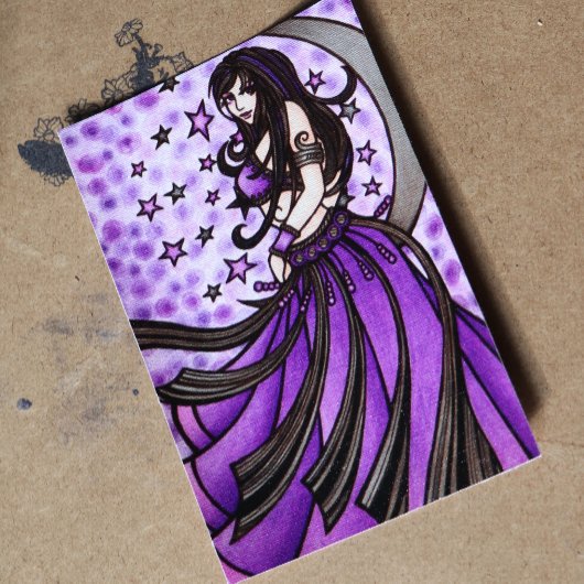 Violet Moon Goddess Belly Dancer Poster