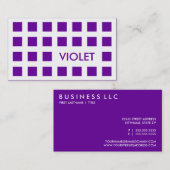 VIOLET (moskeesvierkantjes) Visitekaartje (Voorkant / Achterkant)
