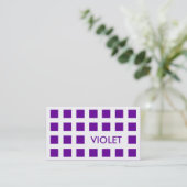 VIOLET (moskeesvierkantjes) Visitekaartje (Staand voorkant)