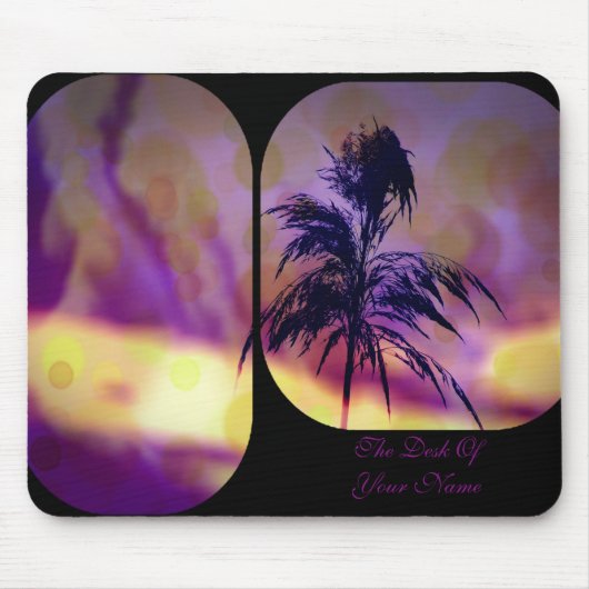 Violet N Gold Grass Art Mousepad *Persoonlijk* Muismat (Voorkant)