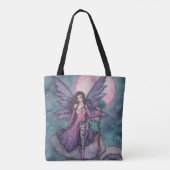 Violet Nachtfee door Molly Harrison Tote Bag (Achterkant)