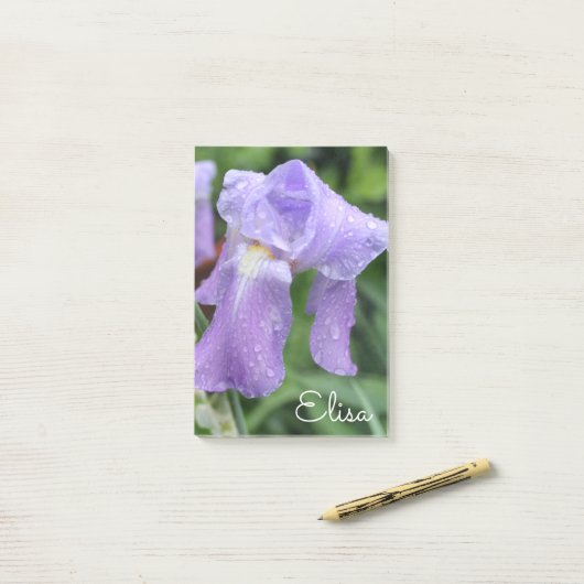  Violet Natte iris. Post-it® Notes (Op bureau)