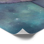 Violet Night Fairy Art van Molly Harrison Poster (Hoek)