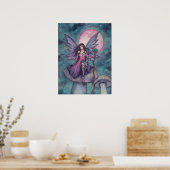 Violet Night Fairy Art van Molly Harrison Poster (Keuken)
