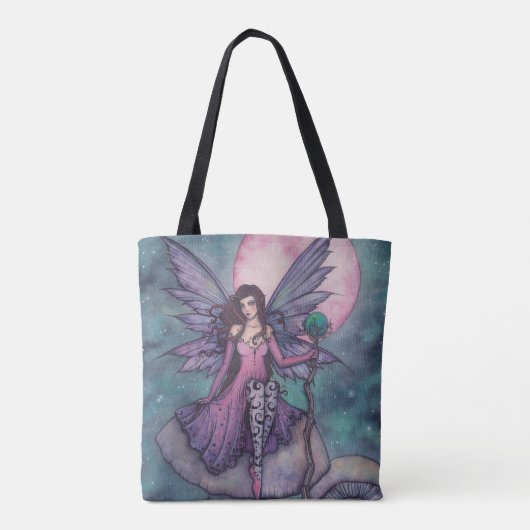 Violet Night Fairy van Molly Harrison Tote Bag (Achterkant)