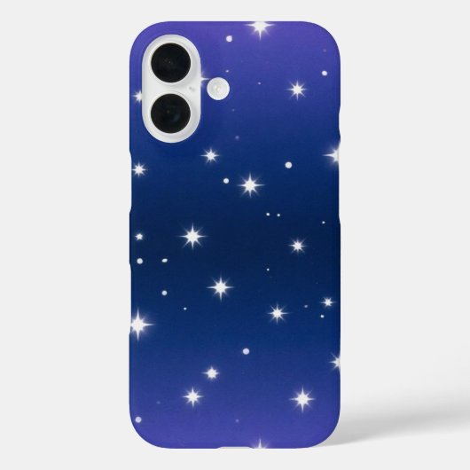 Violet Night Gradient met Twinkling Stars patroon Case-Mate iPhone Case (Achterkant)
