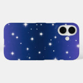 Violet Night Gradient met Twinkling Stars patroon Case-Mate iPhone Case (Achterkant (horizontaal))