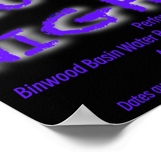 Violet Nights Band Poster (Hoek)