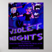 Violet Nights Band Poster (Voorkant)