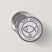 Violet NotAntiFish-badge Ronde Button 3,2 Cm (Voorkant /achterkant)