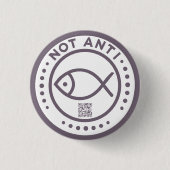 Violet NotAntiFish-badge Ronde Button 3,2 Cm (Voorkant)