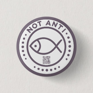 Violet NotAntiFish-badge Ronde Button 3,2 Cm