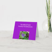Violet Note-Kaart Feestdagen Kaart (Achterkant)