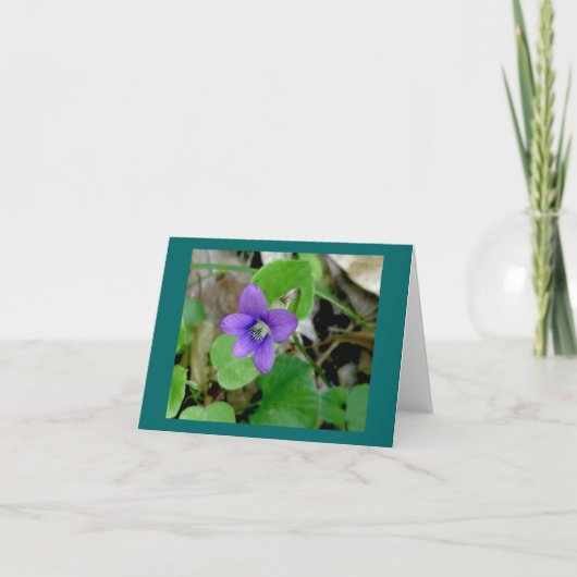 Violet Note-Kaart Feestdagen Kaart (Voorkant)