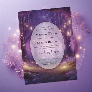 Violet om middernacht Betoverd bos-huwelijk Kaart