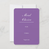 Violet om Middernacht Betoverde Bos Bruiloft RSVP Kaartje (Achterkant)