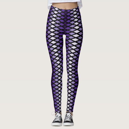 Violet Ombre Diamond Leggings (Voorkant)