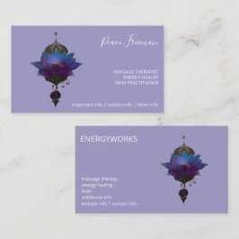 VIOLET ORACLE | MYSTIEKE LOTUS SYMBOLIEK VISITEKAARTJE