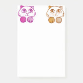 Violet oranje Kittens Post-it® Notes (Voorkant)