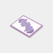 Violet Orchideeën Post-it® Notes (Schuin)