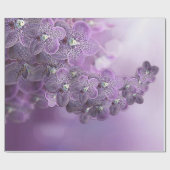 Violet Paars Blooming Flower Orchids Clutch Cadeaupapier (Vlak)