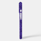 Violet Paars Damaspatroon Case-Mate iPhone Case (Achterkant / Links)