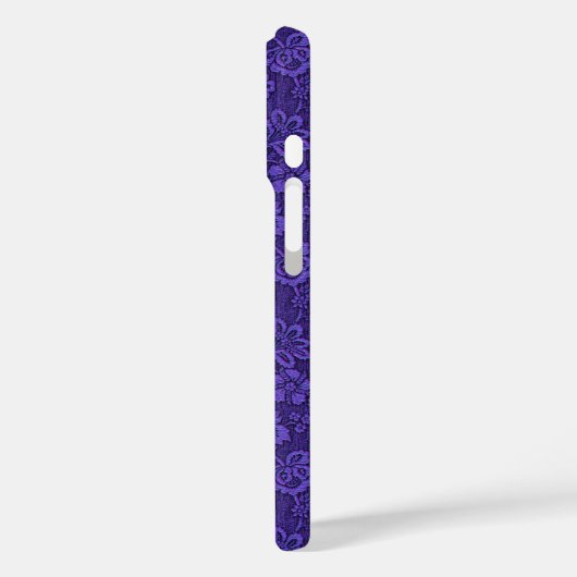Violet Paars Damaspatroon Case-Mate iPhone Case (Achterkant / Links)