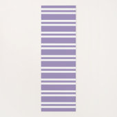 Violet Paars en wit gestreept Yogamat (Achterkant)