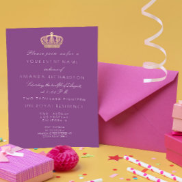 Violet Paars Golden Crown Royal Pastel White Kaart