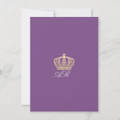 Violet Paars Golden Crown Royal Pastel White Kaart (Achterkant)