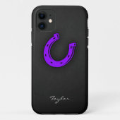 Violet Paars Hoefijzer Case-Mate iPhone Case (Achterkant)