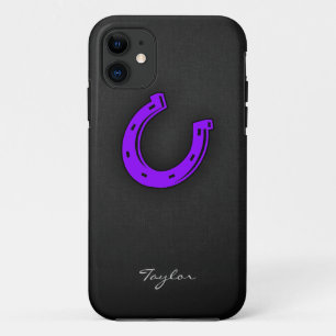 Violet Paars Hoefijzer iPhone 11 Hoesje