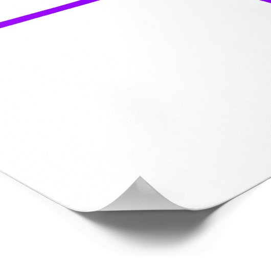 Violet Paars Ice Hockey Poster (Hoek)