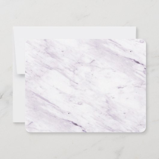 Violet Paars Romantisch geborsteld Lijst met foto Save The Date (Achterkant)