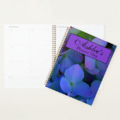 Violet paars roze blauw Hydrangeenbloemen Planner (Display)