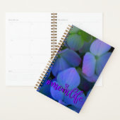 Violet paars roze blauw Hydrangeenbloemen Planner (Display)