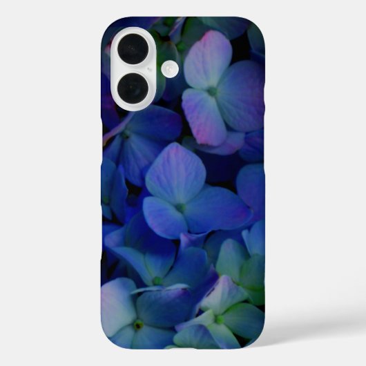 Violet paars roze blauwe hydrangeenbloem Case-Mate iPhone case (Achterkant)